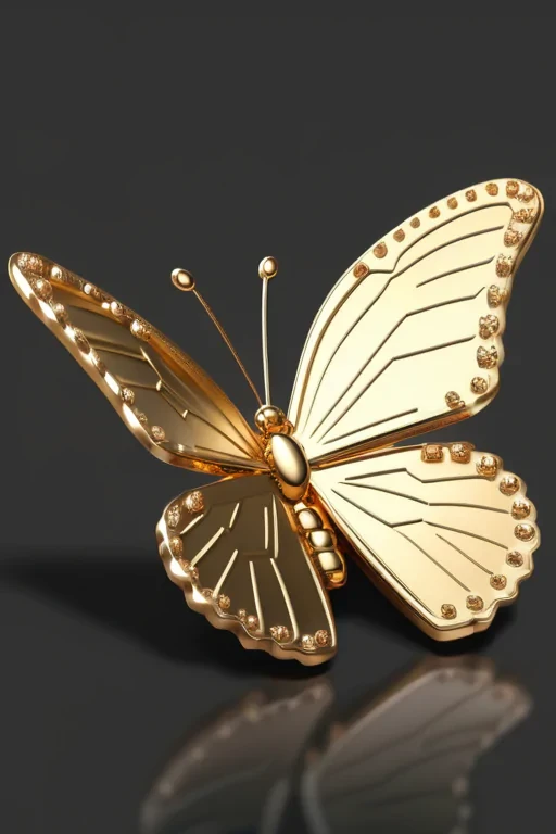golden butterfly png