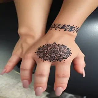 cute hand tattoos for black females
