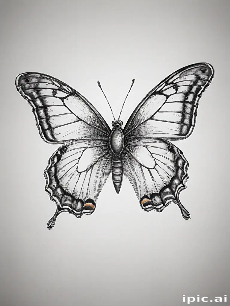 buterfly sketch