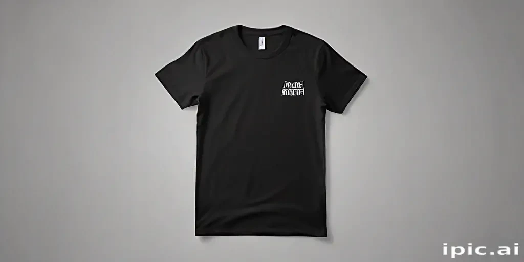 black tee shirt mockup