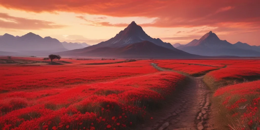 red bg plain