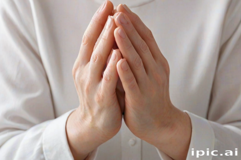 transparent prayer hands