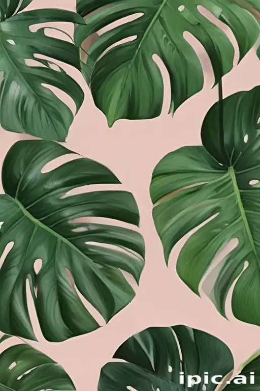 aesthetic monstera wallpaper