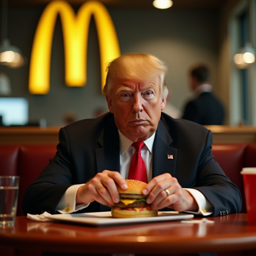donald trump working at mcdonalds