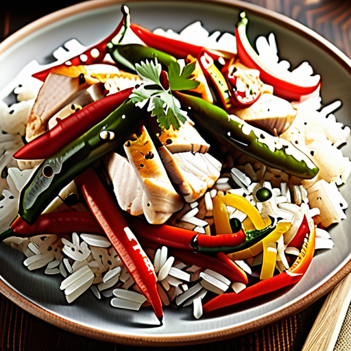 chicken with rice and peppers