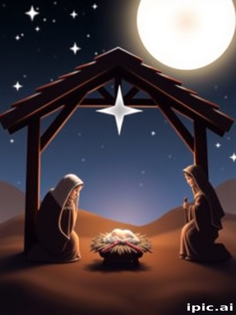 free nativity scene background images