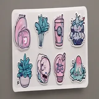 aesthetic transparent stickers