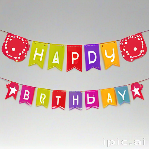 happy birthday banner png