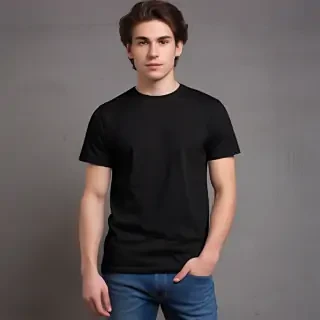 mockup tshirt black