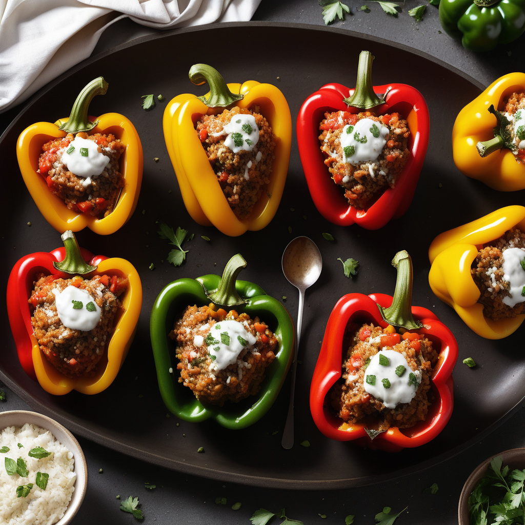 what to eat with stuffed peppers