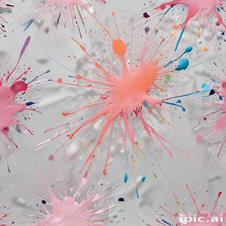 transparent paint splatter
