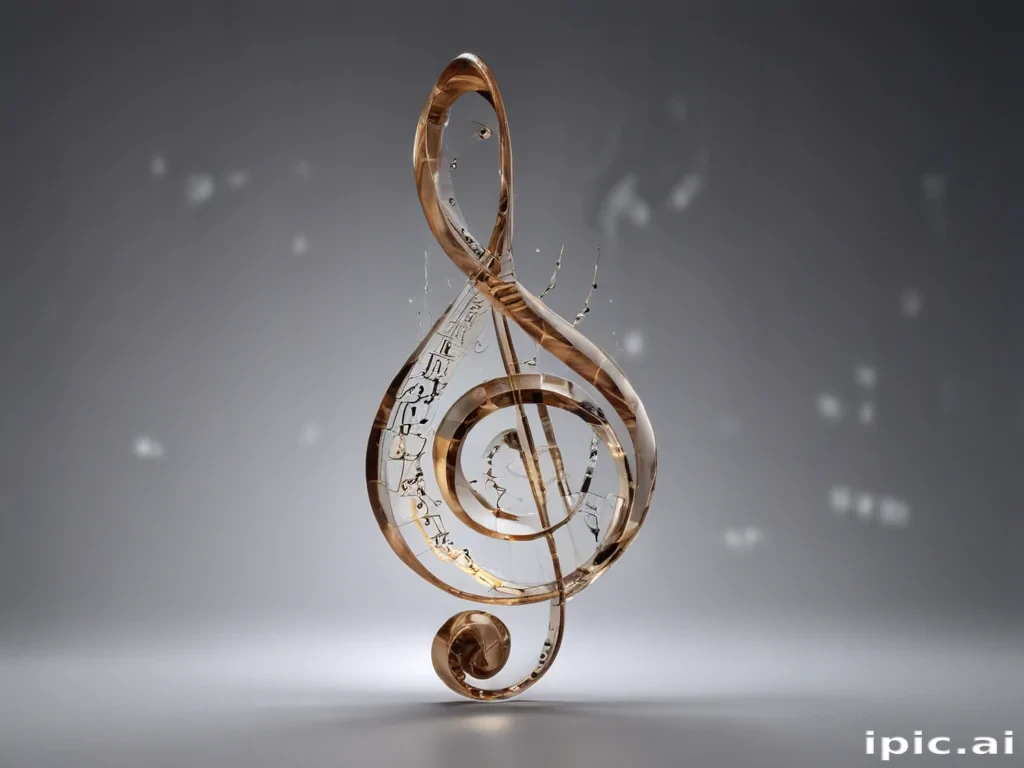 transparent music note