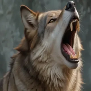 wolf howling png