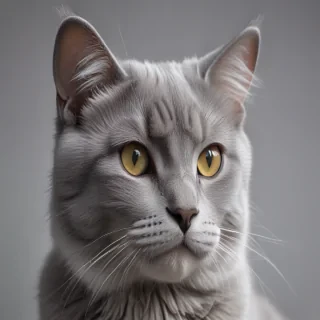 grey cat