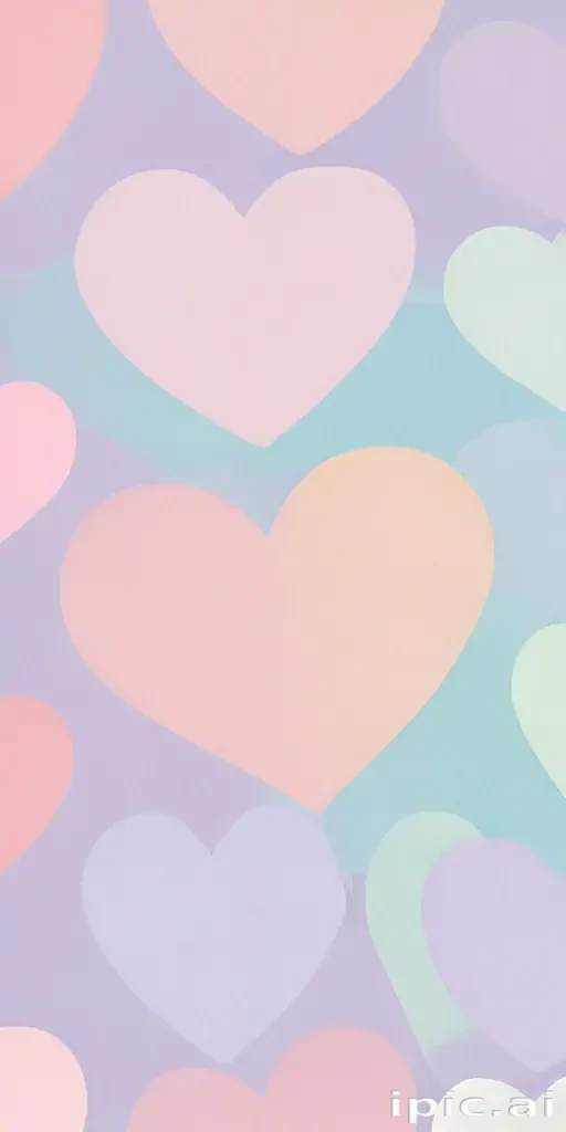pastel heart wallpaper