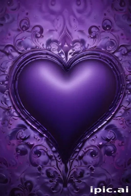 purple wallpaper heart
