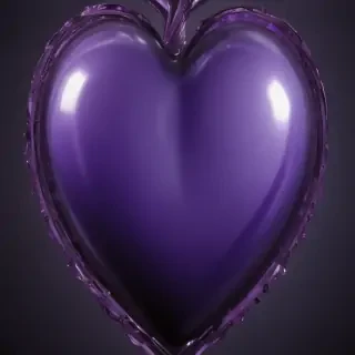 aesthetic purple heart