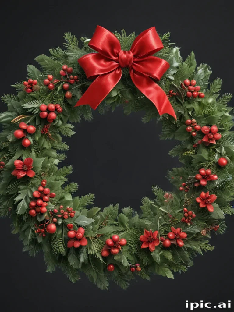 christmas wreath clip art