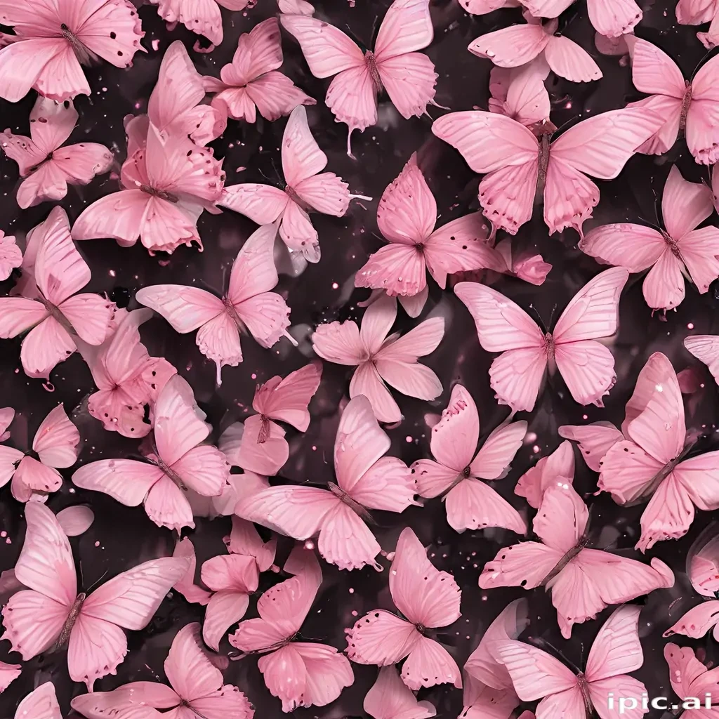pink butterflies aesthetic