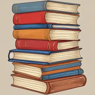 stacked books clip art