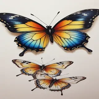 buterfly drawings