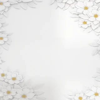 floral white background