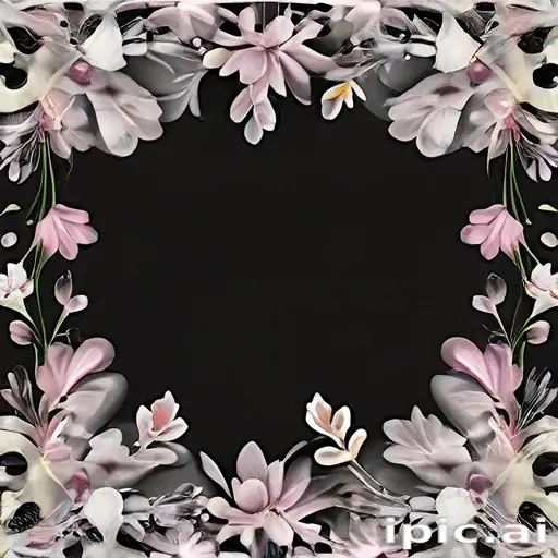 flower transparent border