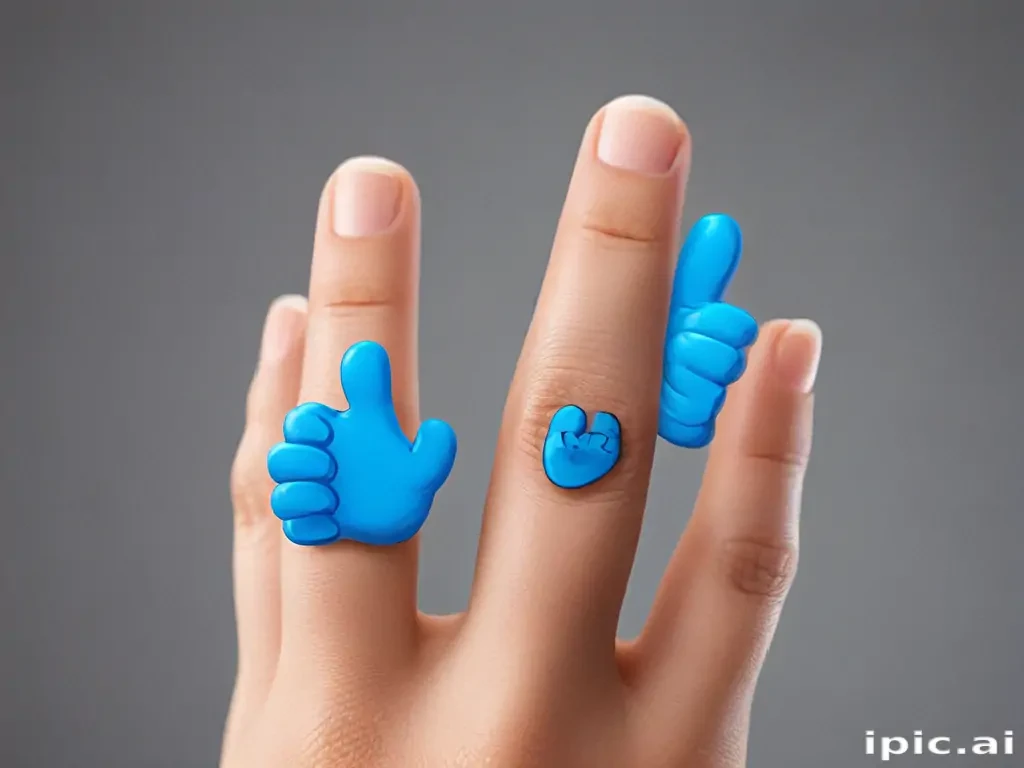 blue thumbs up emoji
