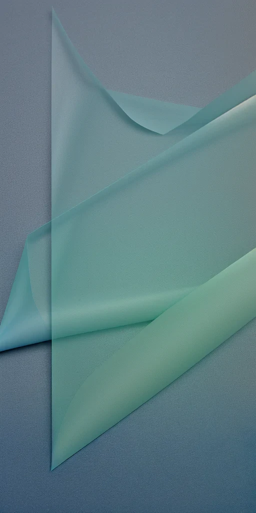 Delicate Layers of Translucent Fabric Creating a Soft, Serene Composition