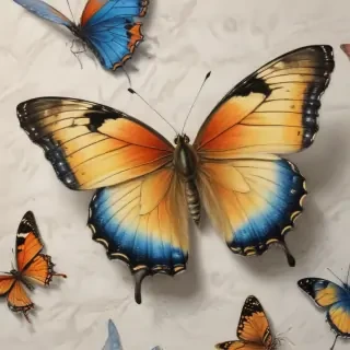 butterflies sketches