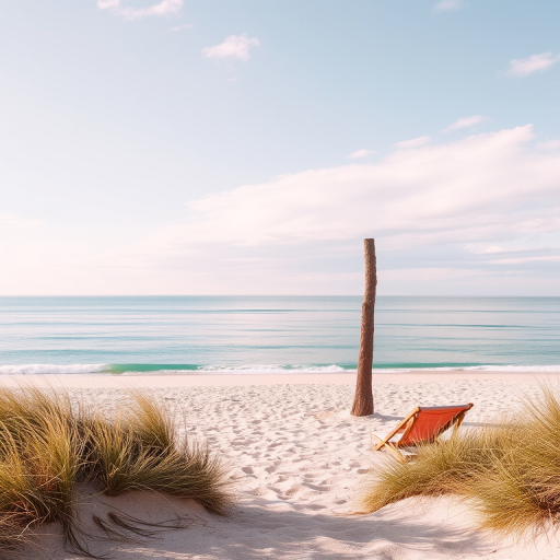 pastel pink beach wallpaper