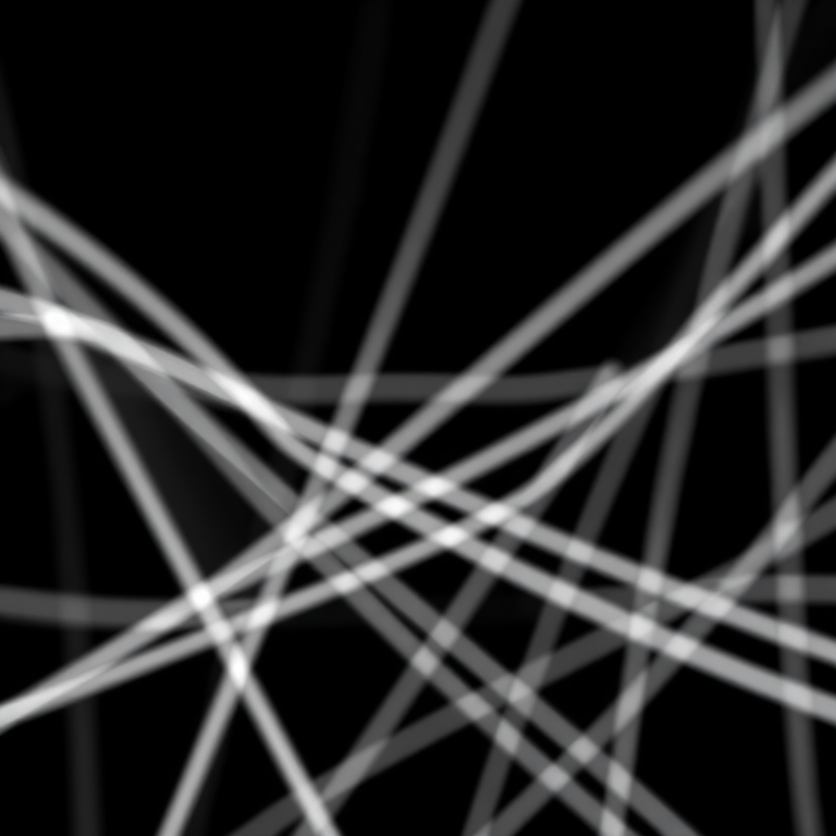 Create a high-resolution abstract image of interconnected white lines on a black background, using a Canon EOS R5 camera, ISO 100, aperture f/8, shutter speed 1/60 sec, in a straight-on view with a minimalist style.