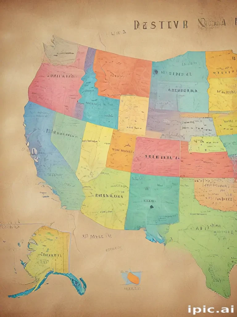usa map states
