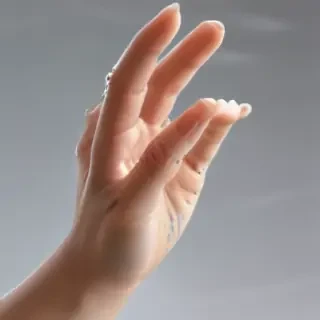 transparent prayer hand