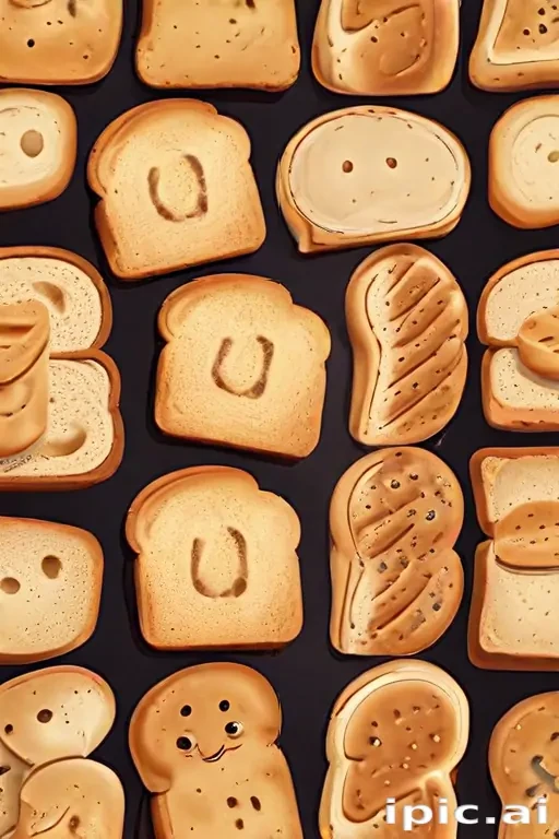 bread in cartoon