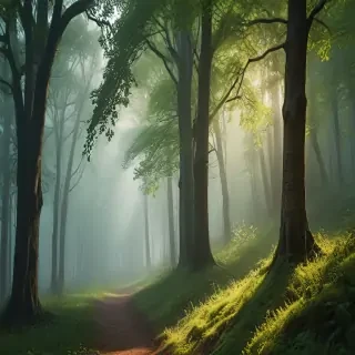 beautiful magical forest background