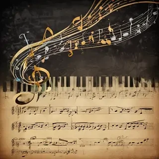 notes music background
