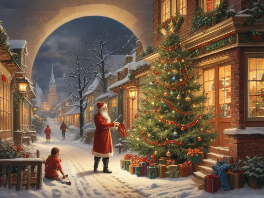 vintage christmas images to print