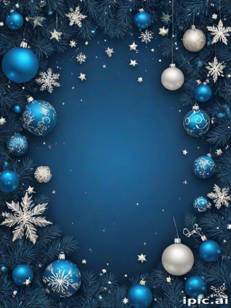blue christmas bg