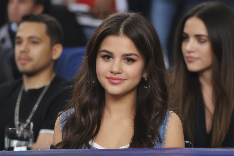 selena gomez at the game