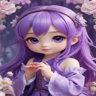 kawaii cute purple wallpaper