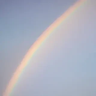 pastel coloured rainbow