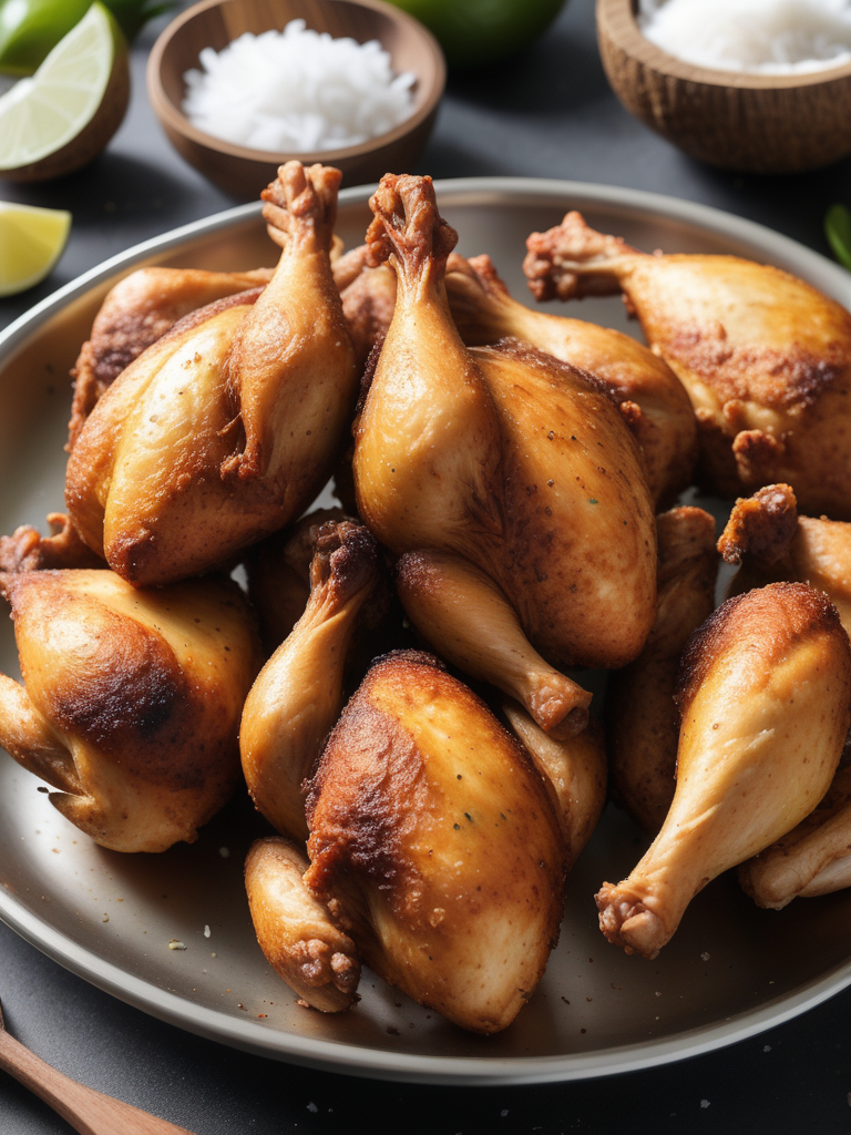 can you fry chicken in coconut oil