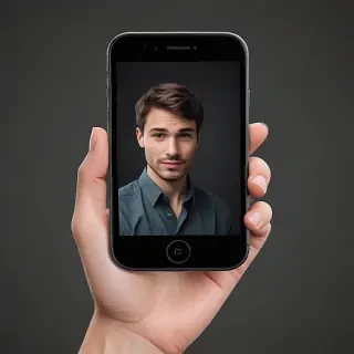 hold phone png