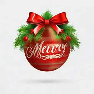 merry christmas clip art transparent background