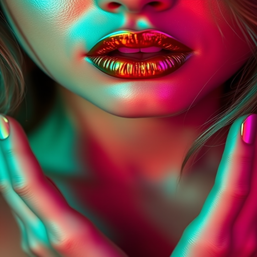 Duochrome copper to green lips called "Mermaid's Secret" shift colors in different lighting, creating an enchanting and mesmerizing effect for underwater-themed parties