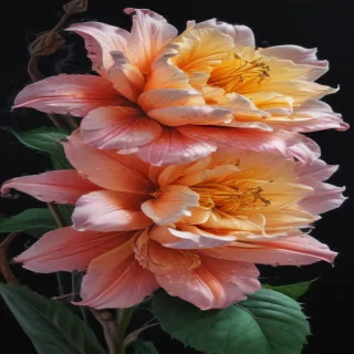 flower drawing with color