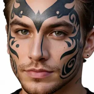 face tattoo png