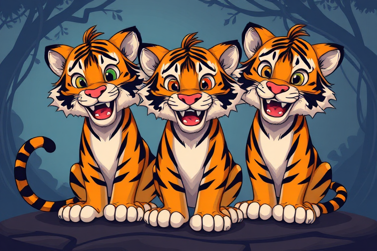 cartoon tigers