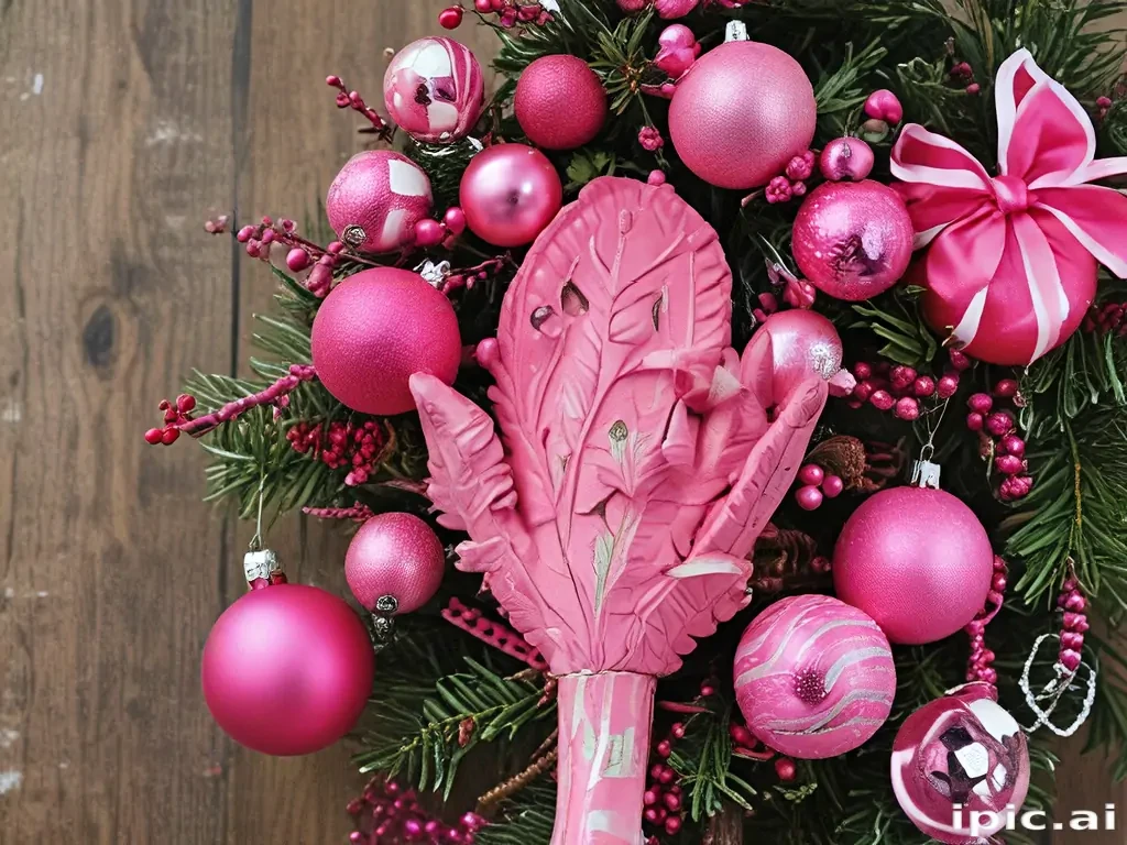 pink christmas pictures